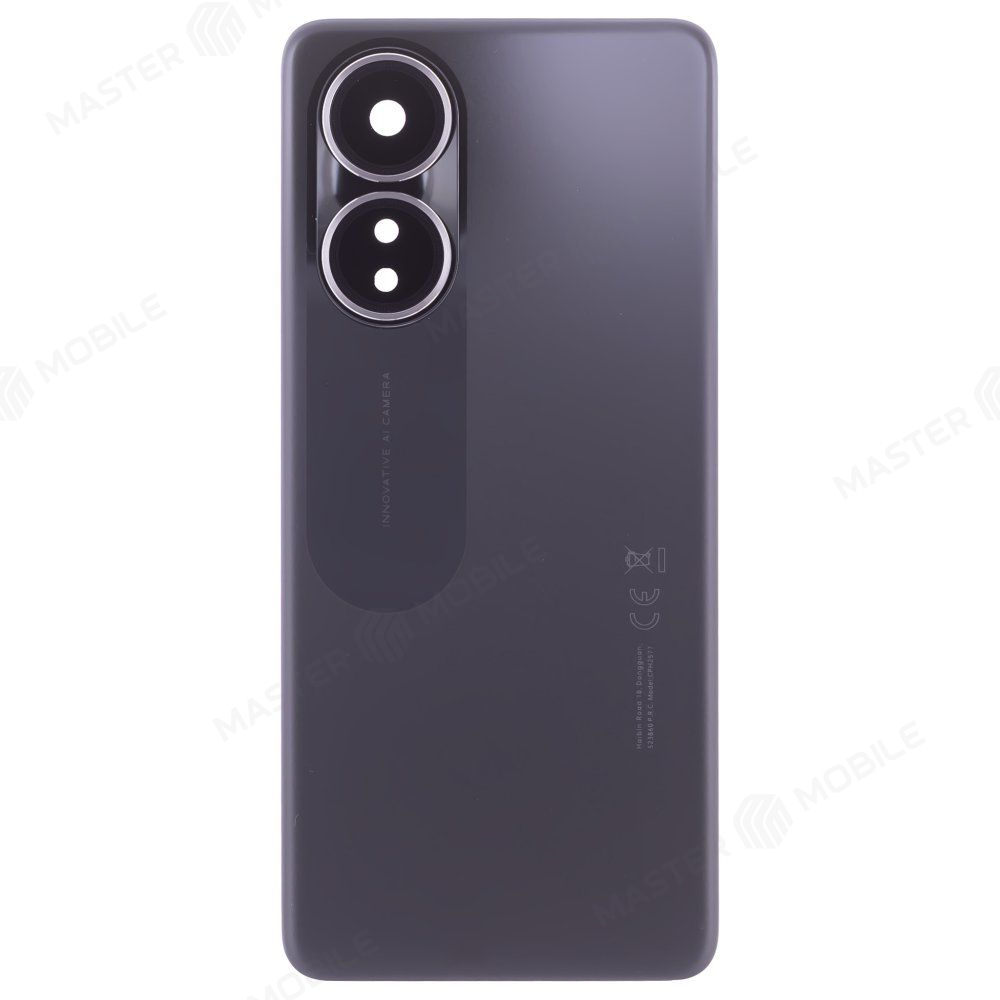 Задняя крышка для OPPO A58 4G (CPH2577) (черный) (в сборе со стеклом камеры)