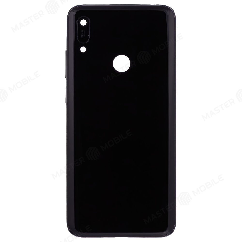 Задняя крышка для Huawei Y6 2019 (MRD-LX1F) (черный) (в сборе со стеклом камеры)