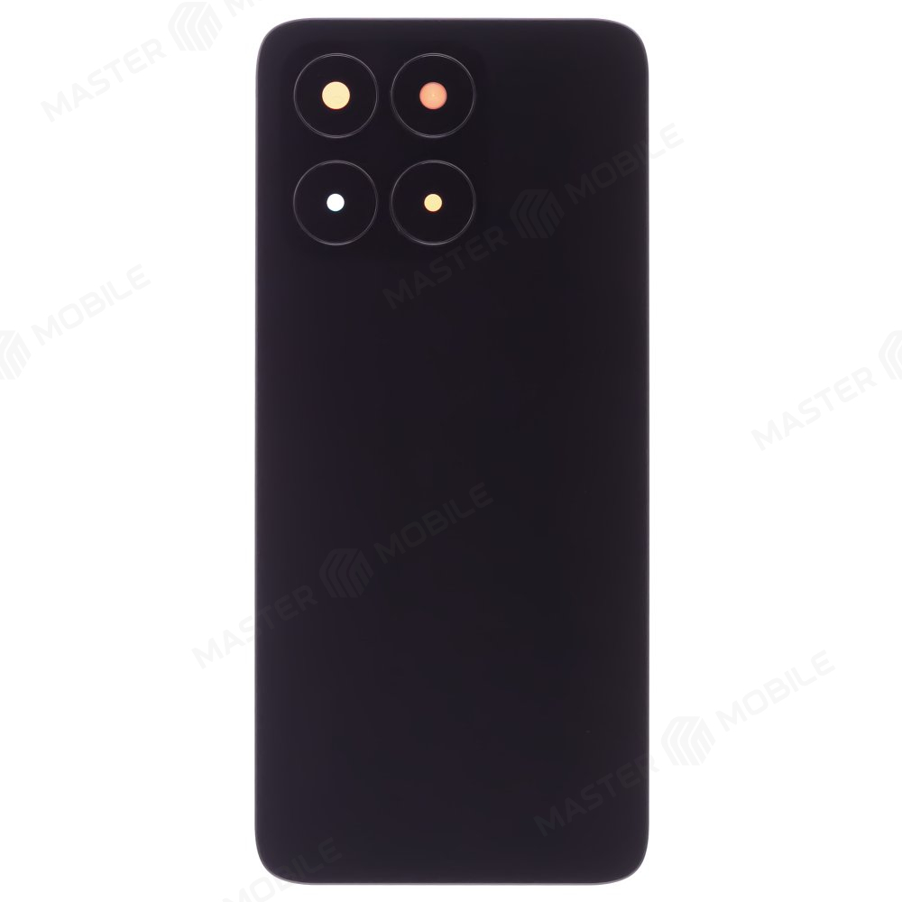 Задняя крышка для Huawei Honor X6a (WDY-LX1) (черный) (в сборе со стеклом камеры)