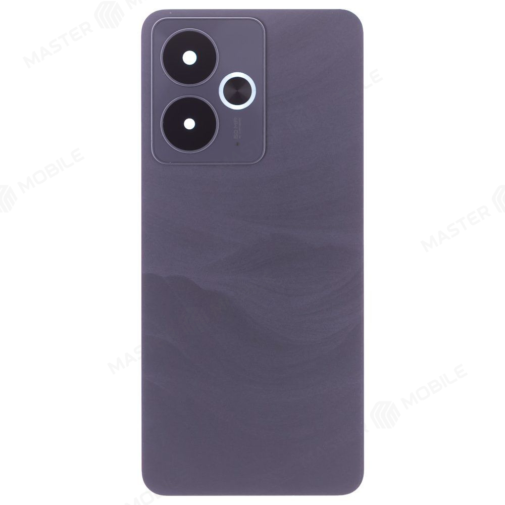 Задняя крышка для Realme 14T (RMX5078) (черный) (в сборе со стеклом камеры)