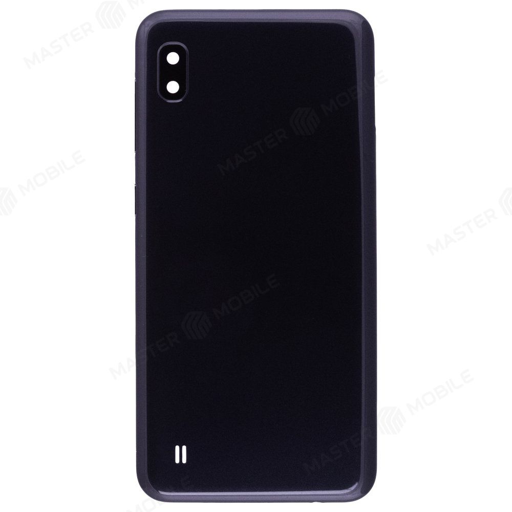 Задняя крышка для Samsung A105 Galaxy A10 (черный) (в сборе со стеклом камеры)