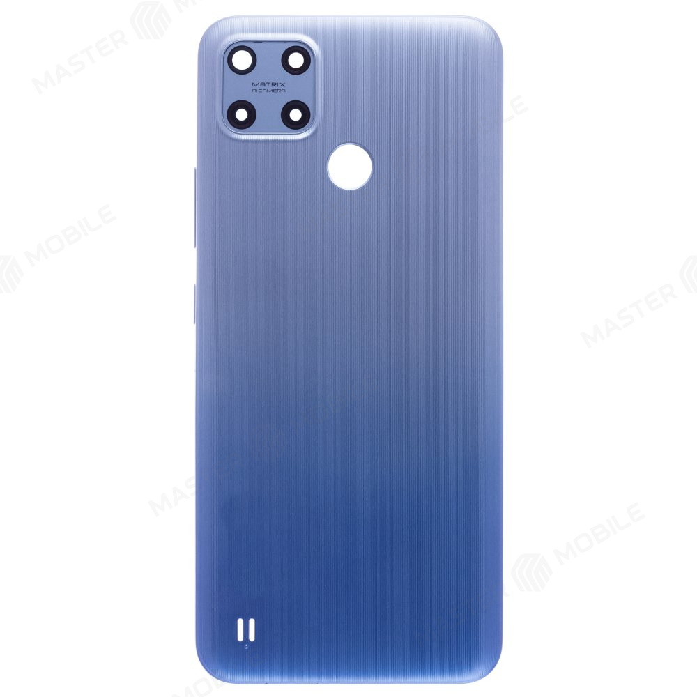 Задняя крышка для Realme C25Y (RMX3269) (синий) (в сборе со стеклом камеры)