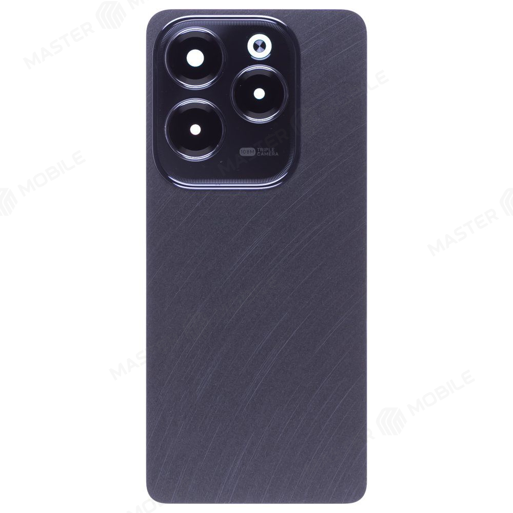 Задняя крышка для Infinix Hot 40 Pro (X6837) (черный) (в сборе со стеклом камеры)