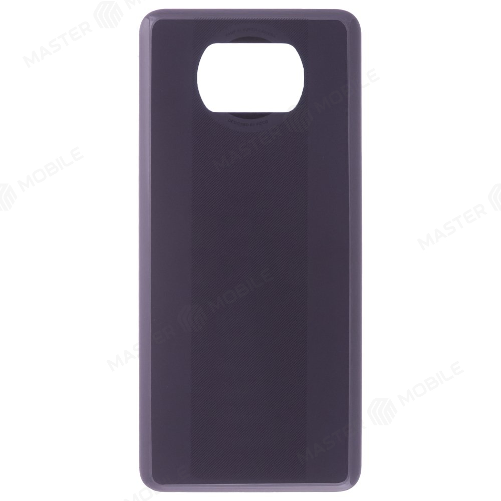 Задняя крышка для Xiaomi Poco X3 / Poco X3 NFC (M2007J20CG) / Poco X3 Pro (M2102J20SG) (серый)