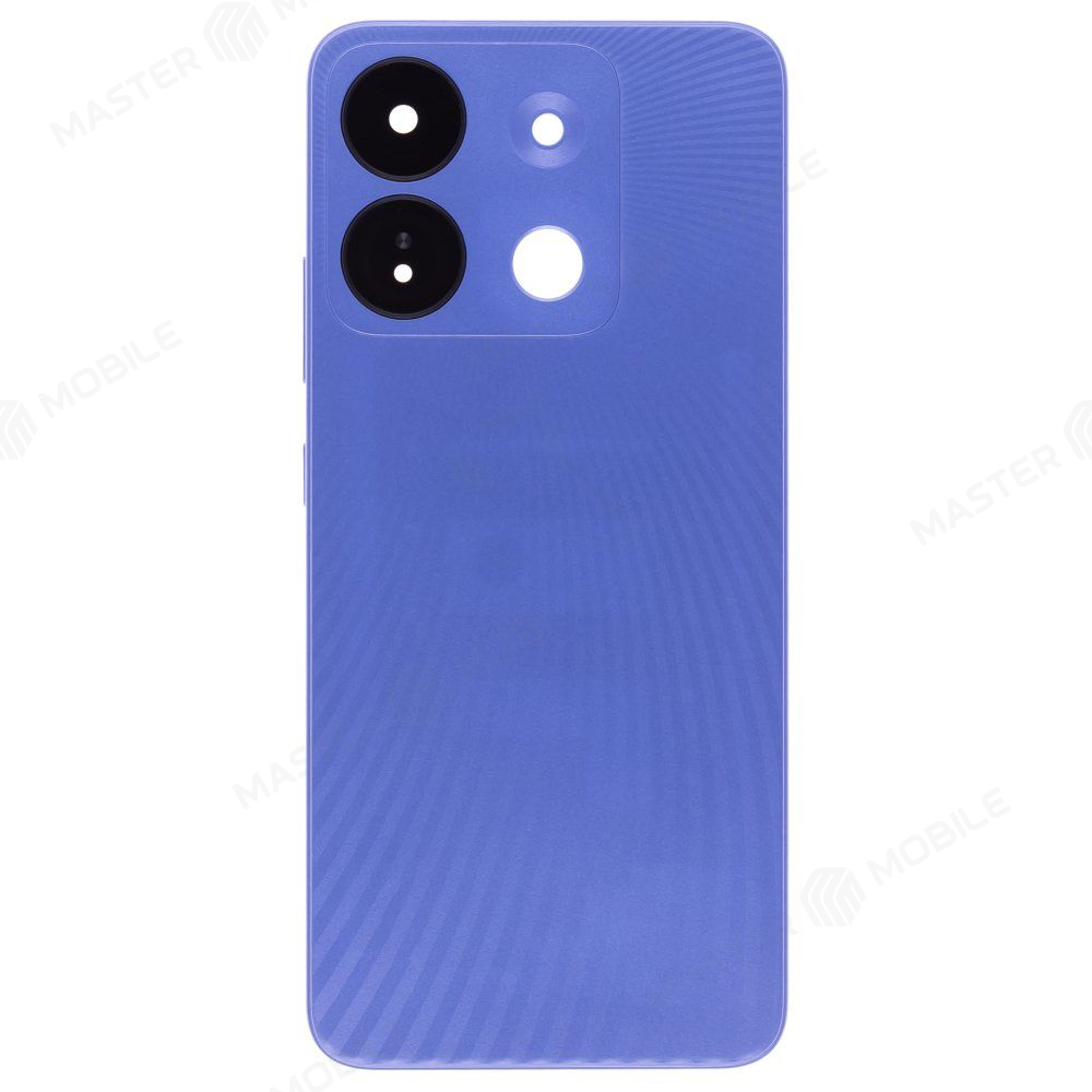 Задняя крышка для Infinix Smart 7 HD (X6516) (синий) (в сборе со стеклом камеры)