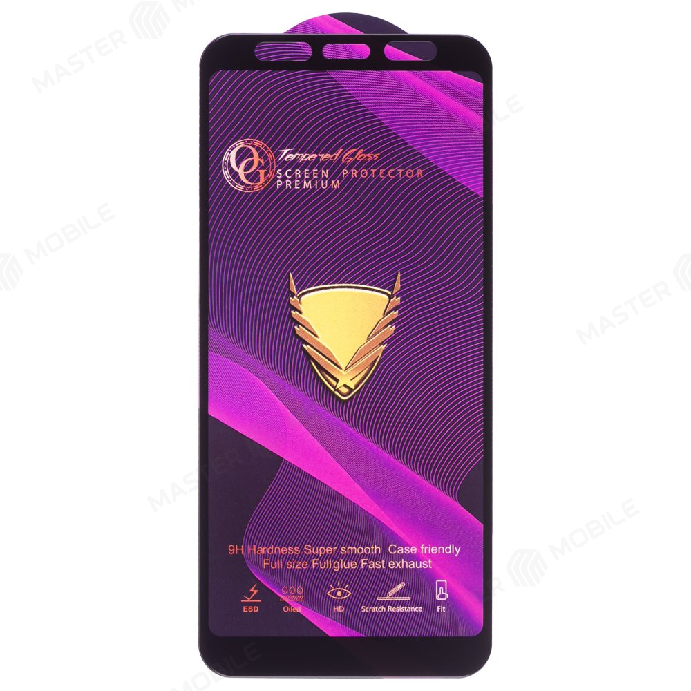 Защитное стекло OG Glass (3 в 1) для Samsung J415 Galaxy J4+ (2018) / J610 Galaxy J6+ (2018) (черный)
