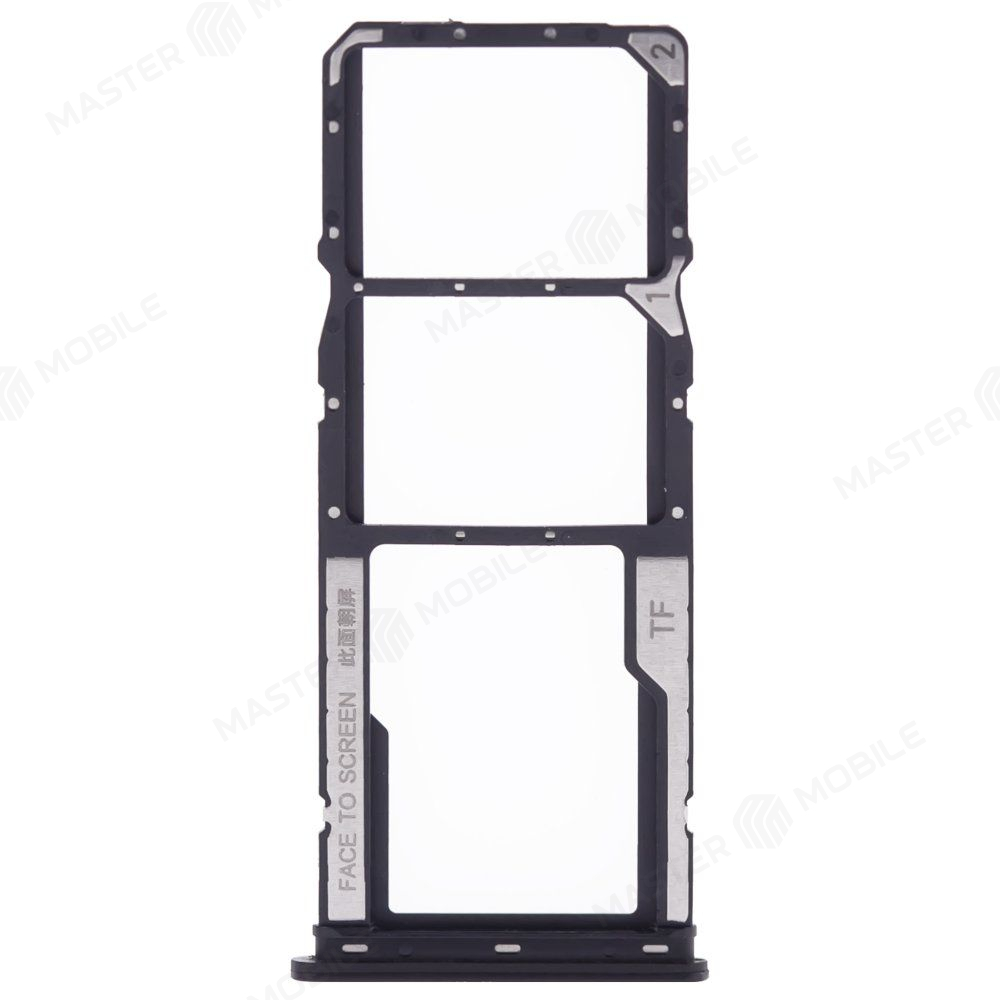 Держатель сим-карты для Xiaomi Poco C51 (2302EPCC4I) (черный)