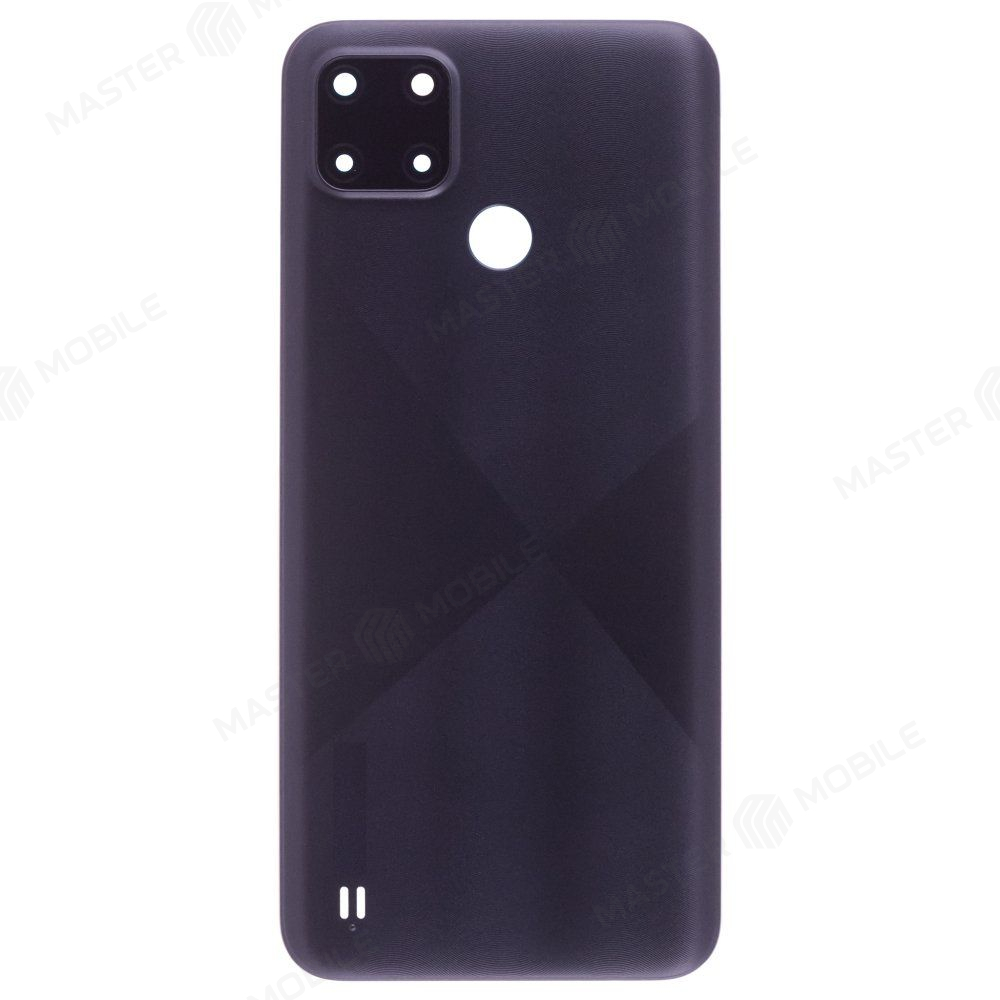 Задняя крышка для Realme C21Y (RMX3261/RMX3263) (черный) (в сборе со стеклом камеры)