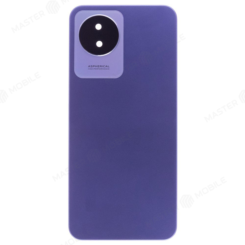Задняя крышка для Vivo Y02 (V2217) (голубой) (в сборе со стеклом камеры)