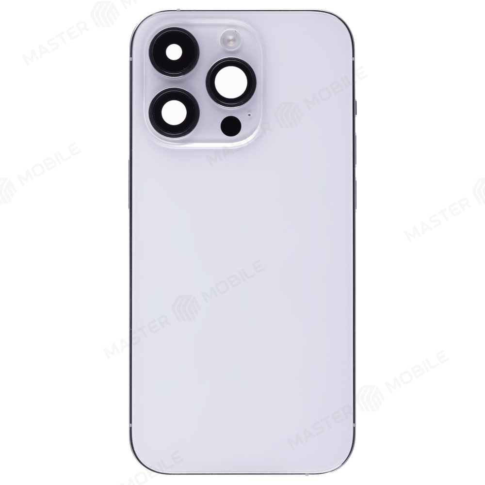 Корпус для Apple iPhone 14 Pro (серебристый) (в сборе) (ORIG100) (Снятый) (возможен дефект ЛКП)