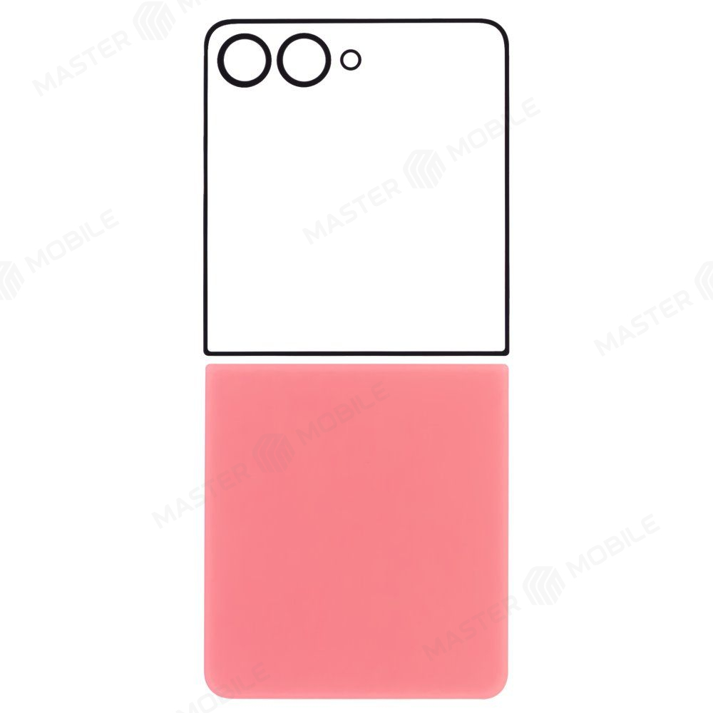 Задняя крышка для Samsung F766 Galaxy Z Flip 7 (розовый) (комплект)