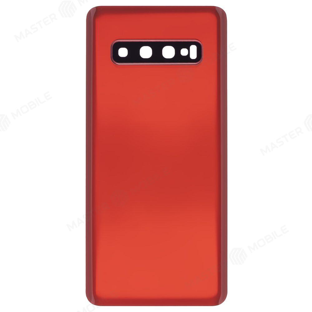 Задняя крышка для Samsung G973 Galaxy S10 (красный) (в сборе со стеклом камеры)