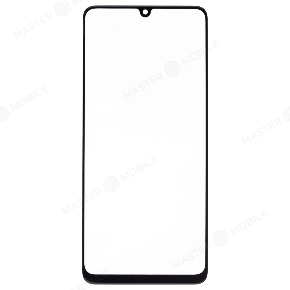 Стекло модуля для Samsung A315 Galaxy A31 + OCA (черный)