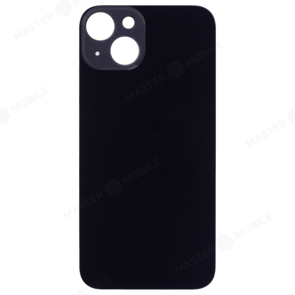 Задняя крышка для Apple iPhone 13 (черный) (с широким отверстием) (Premium)