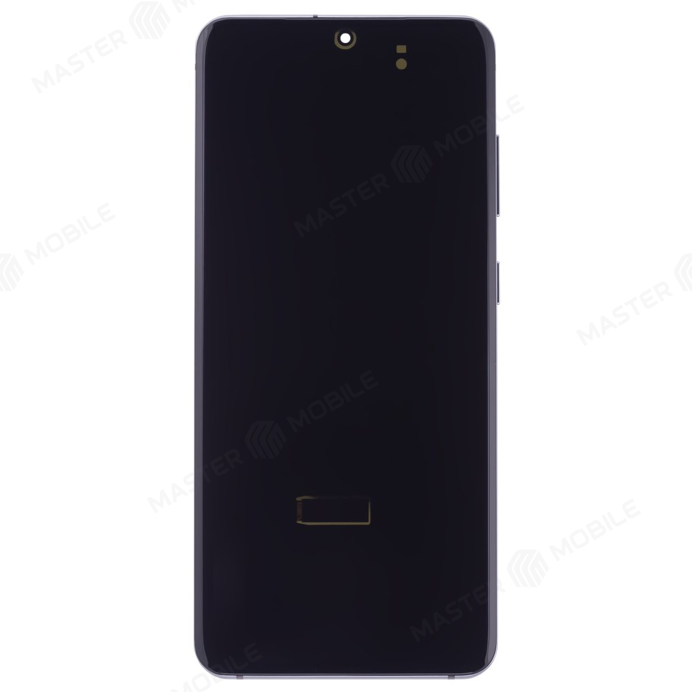 Дисплей для Samsung G981 Galaxy S20 5G (в сборе с тачскрином) (серый) (в рамке) (OLED)