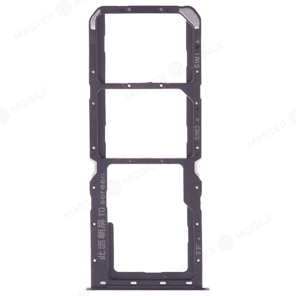Держатель сим-карты для Realme C21Y (RMX3261/RMX3263) (черный)