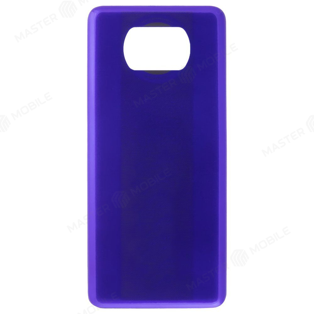 Задняя крышка для Xiaomi Poco X3 / Poco X3 NFC (M2007J20CG) / Poco X3 Pro (M2102J20SG) (синий)