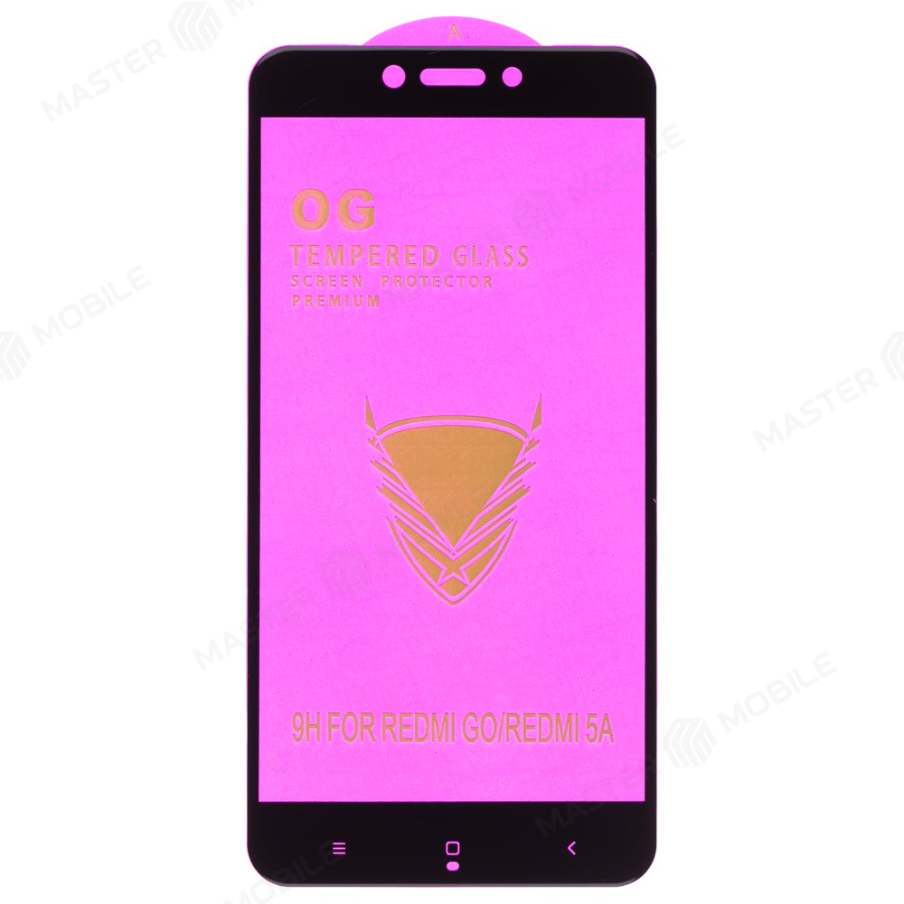 Защитное стекло OG Glass (3 в 1) для Xiaomi Redmi 5 Plus (MEG7) (черный)
