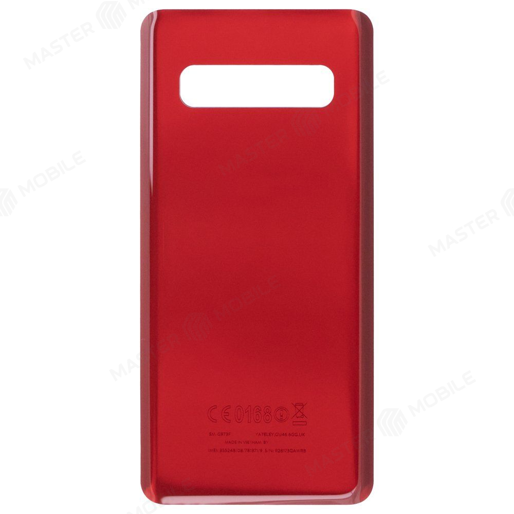Задняя крышка для Samsung G973 Galaxy S10 (красный)