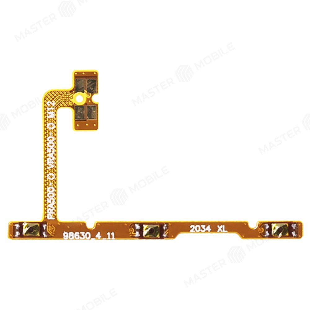 Шлейф для Realme C11 (RMX2185) / C12 (RMX2189) / C15 (RMX2180) / C25 (RMX3191) / C25S (RMX3195) с комп. (на кнопку включения и кнопки громкости)