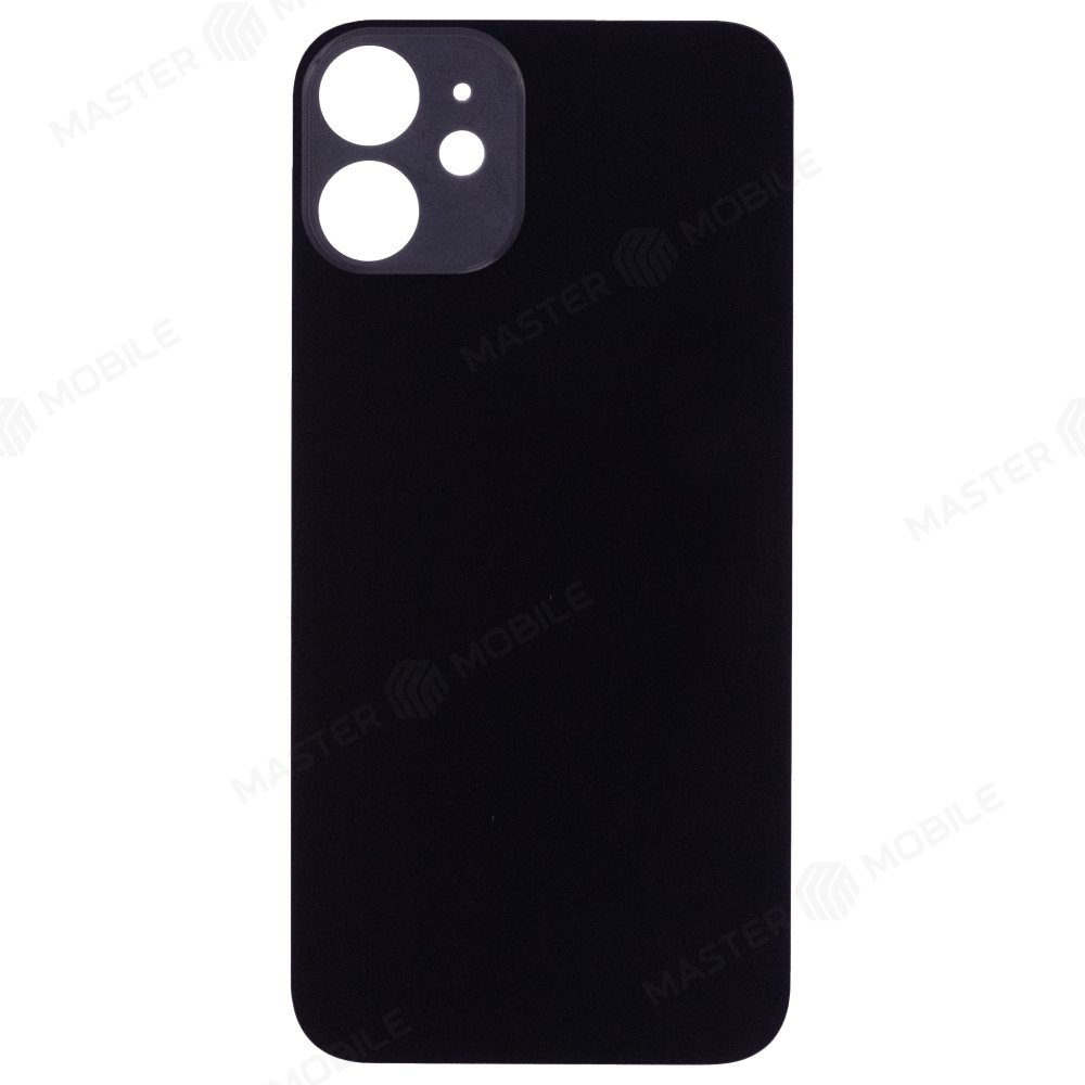 Задняя крышка для Apple iPhone 12 mini (черный) (с широким отверстием) (Premium)