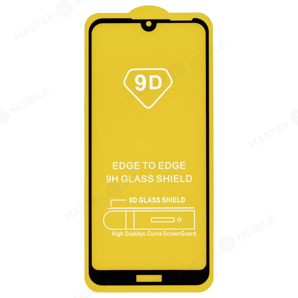 Защитное стекло тех. пак. для Huawei Honor 8A (JAT-LX1/JAT-L29) / Honor 8A Pro (JAT-L41) / Y6 2019 (MRD-LX1F) и др. (черный) (эконом)