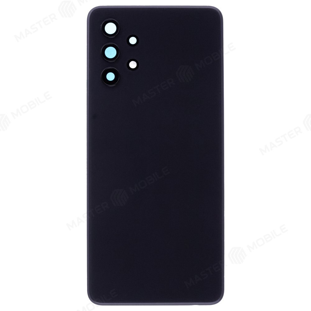Задняя крышка для Samsung A325 Galaxy A32 (черный) (в сборе со стеклом камеры)