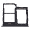 Держатель сим-карты для Samsung A013 Galaxy A01 Core (черный) фото №1