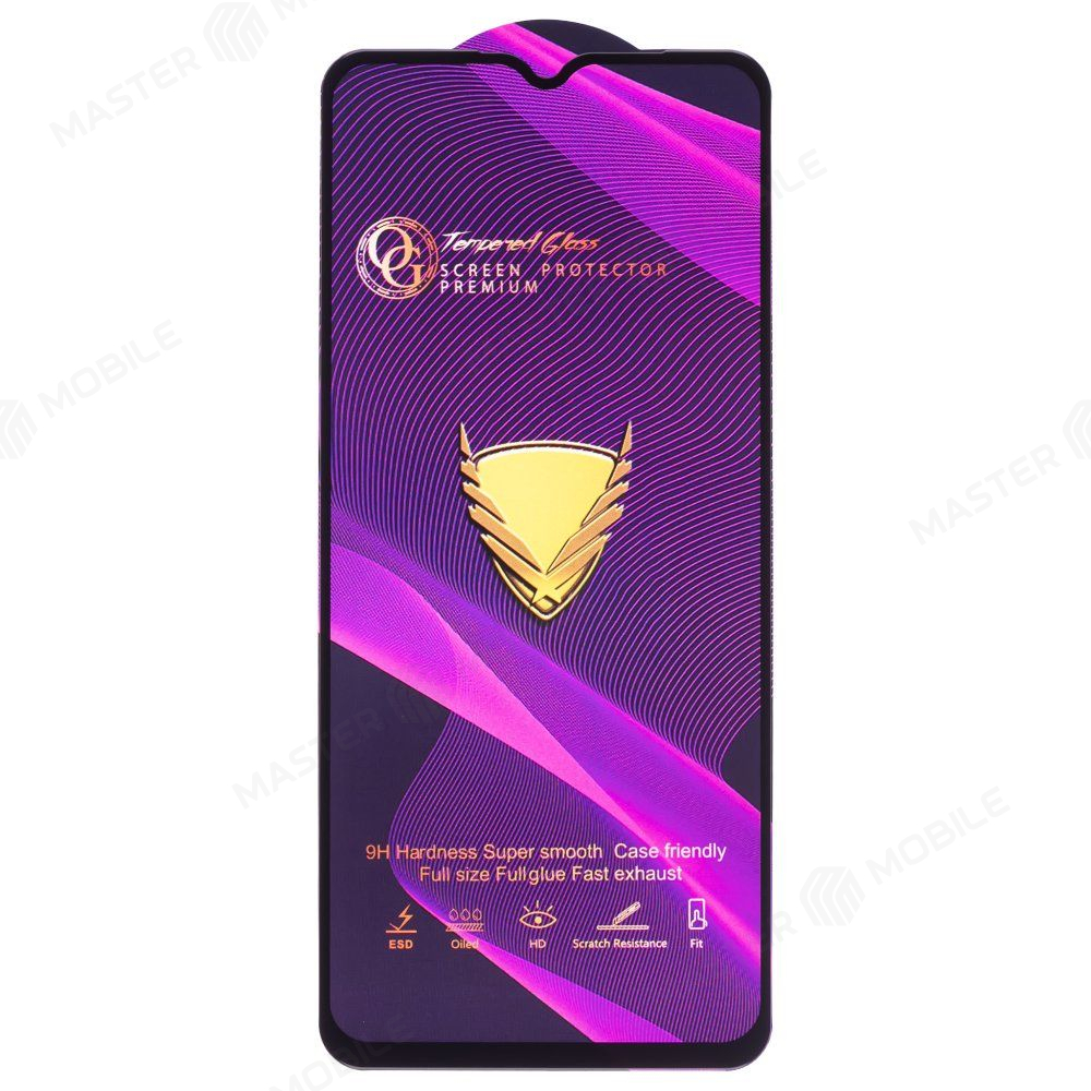 Защитное стекло OG Glass (3 в 1) для OPPO A57s (CPH2385) (черный)