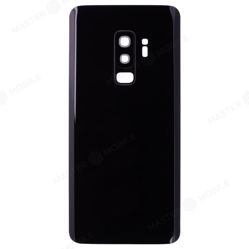 Задняя крышка для Samsung G965 Galaxy S9+ (черный) (в сборе со стеклом камеры)