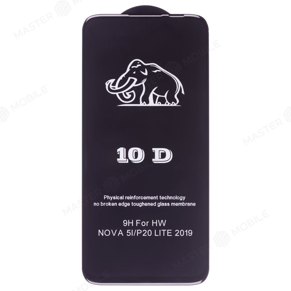 Защитное стекло 3D тех. пак. для Huwei P20 Lite (ANE-LX1) / Nova 3E (ANE-AL00) (черный)