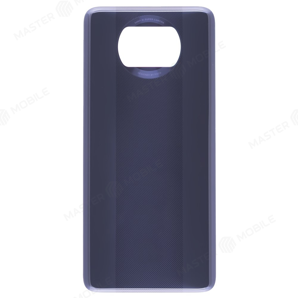 Задняя крышка для Xiaomi Poco X3 / Poco X3 NFC (M2007J20CG) / Poco X3 Pro (M2102J20SG) (серый) (ORIG100)