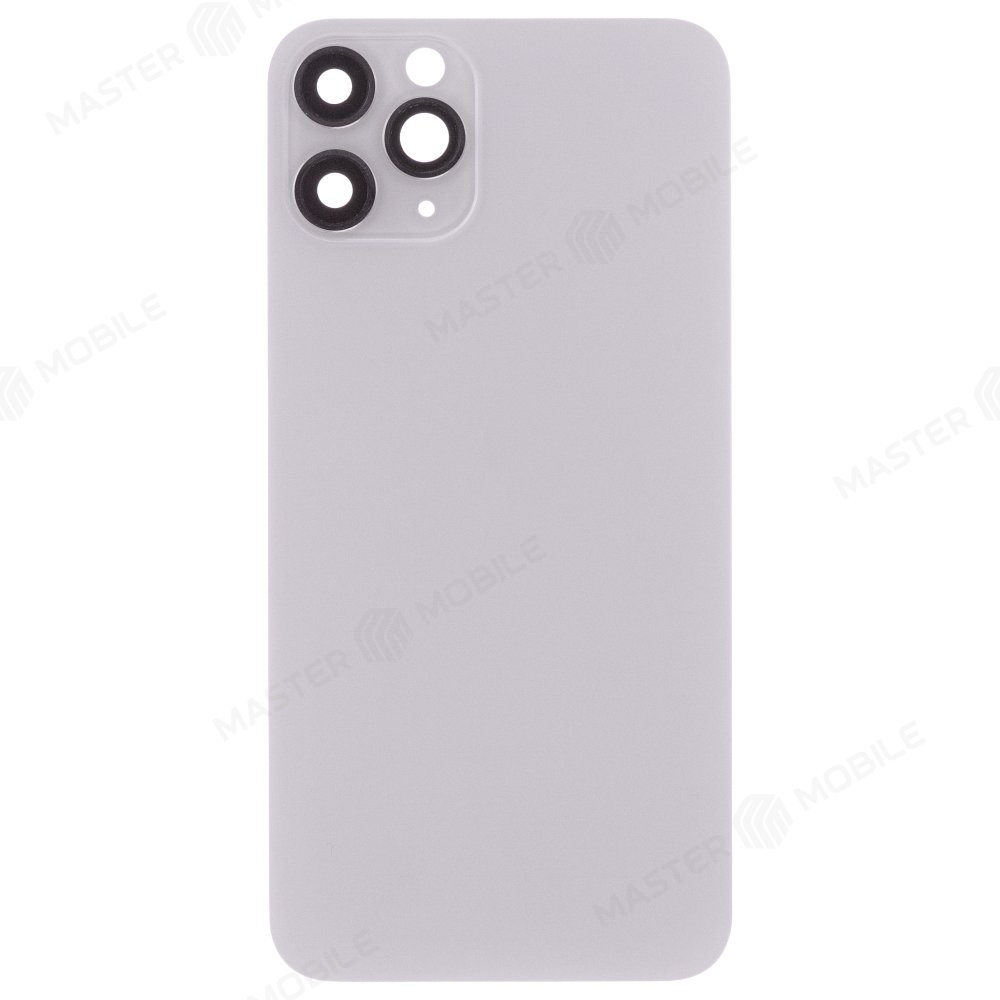 Задняя крышка для Apple iPhone 11 Pro (белый) (в сборе со стеклом камеры) (Premium)