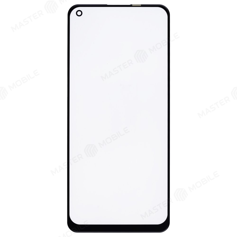 Стекло модуля для Realme 8 4G (RMX3085) / 8 Pro (RMX3081) / OPPO Reno 5 Lite (CPH2205) / A74 4G (CPH2219) + OCA (черный)
