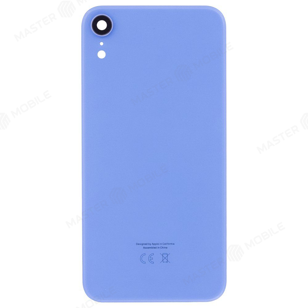 Задняя крышка для Apple iPhone Xr (синий) (в сборе со стеклом камеры) (Premium)