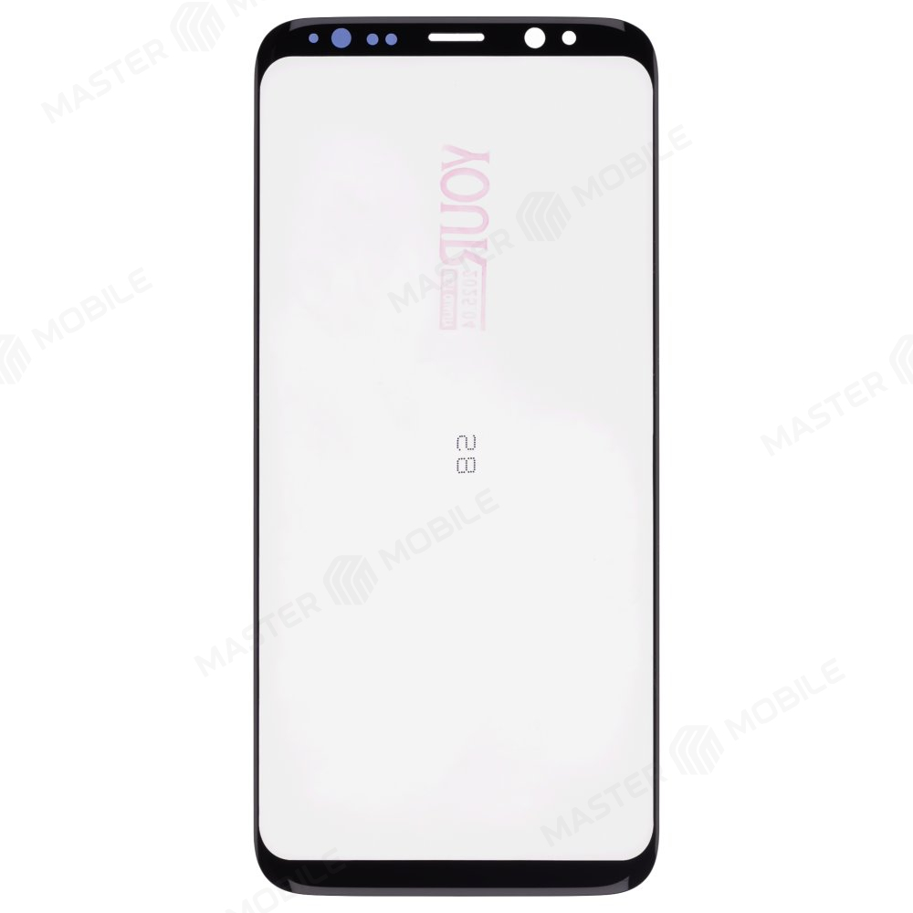 Стекло модуля для Samsung G950 Galaxy S8 + OCA (черный) (Musttby) (Premium)
