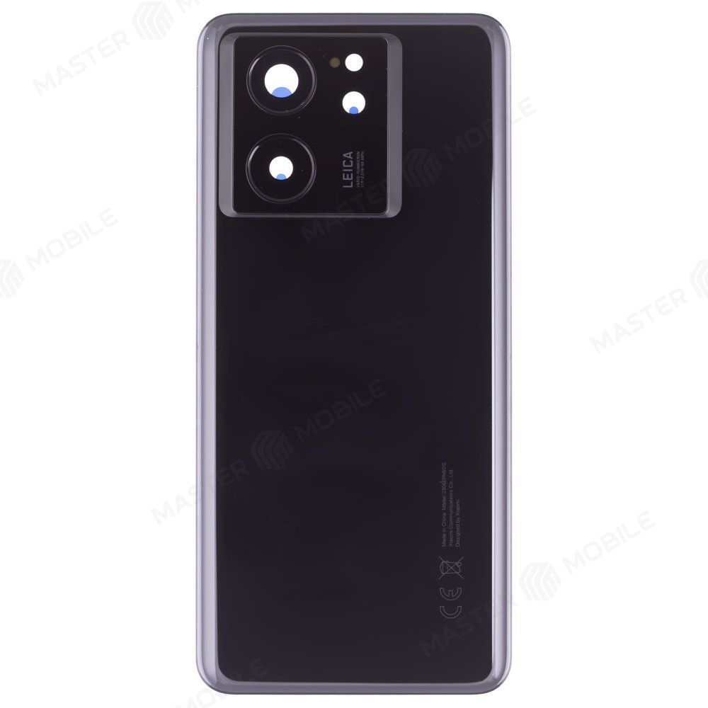 Задняя крышка для Xiaomi 13T Pro (23078PND5G) (черный) (в сборе со стеклом камеры) (ORIG100)