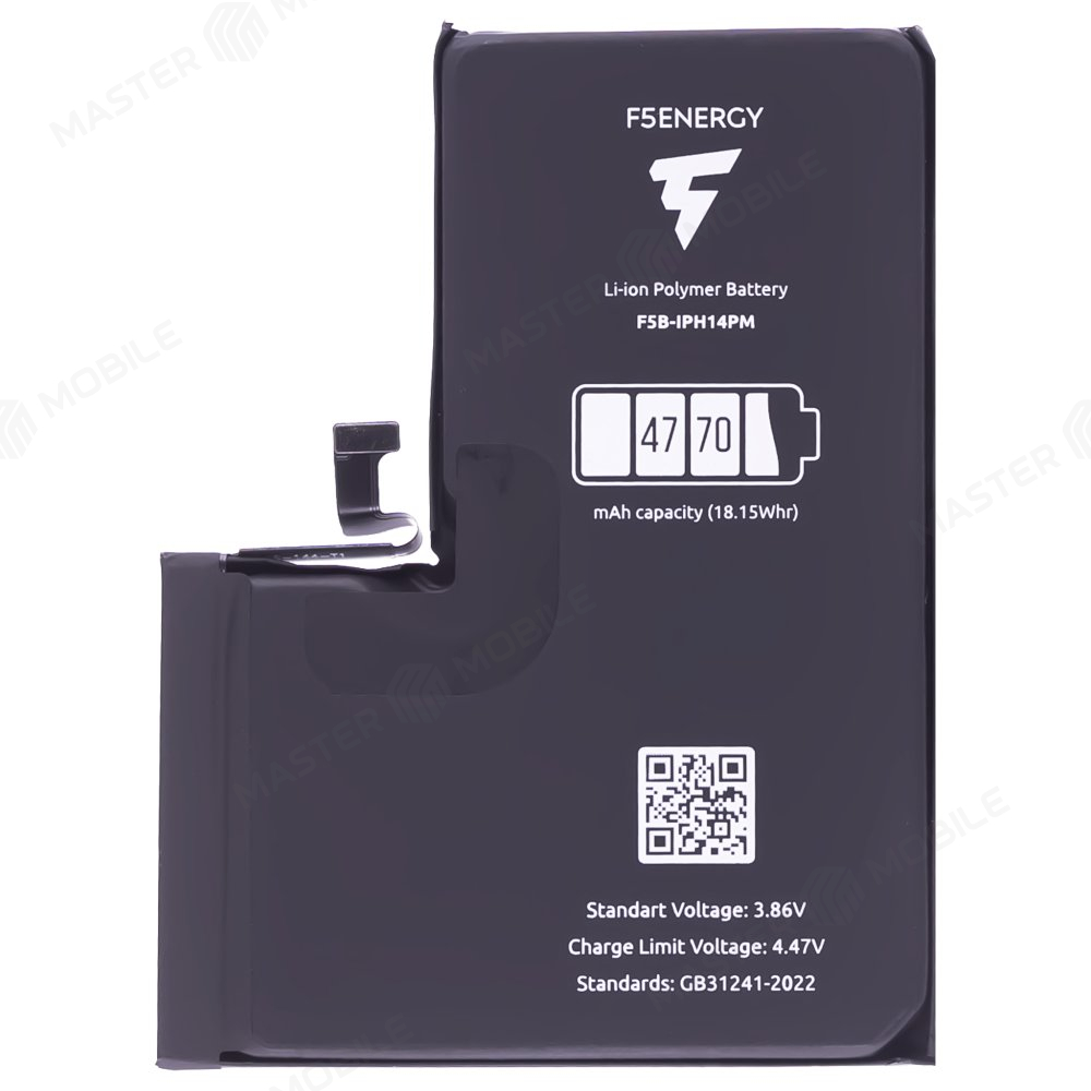 Аккумулятор для Apple iPhone 14 Pro Max (F5ENERGY) (усиленный) (SPECIAL EDITION) + двухсторонний скотч