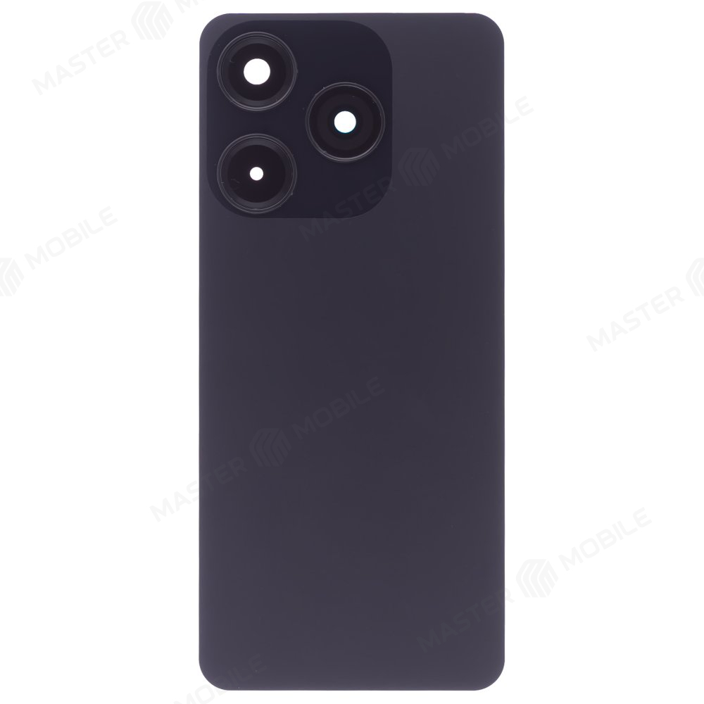 Задняя крышка для Tecno Spark 10 (KI5q) (черный) (в сборе со стеклом камеры)