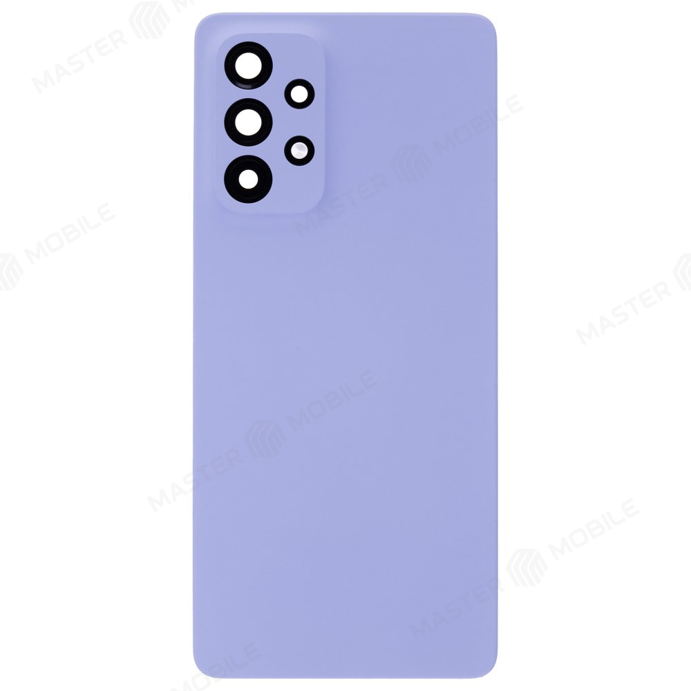 Задняя крышка для Samsung A536 Galaxy A53 5G (голубой) (в сборе со стеклом камеры)