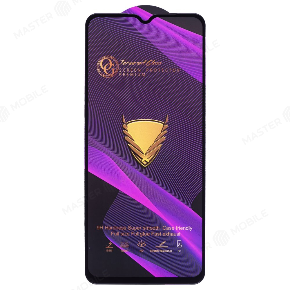 Защитное стекло OG Glass (3 в 1) для Vivo Y17s (V2310) / Y20 (V2027) / Y22 (V2207) (черный)
