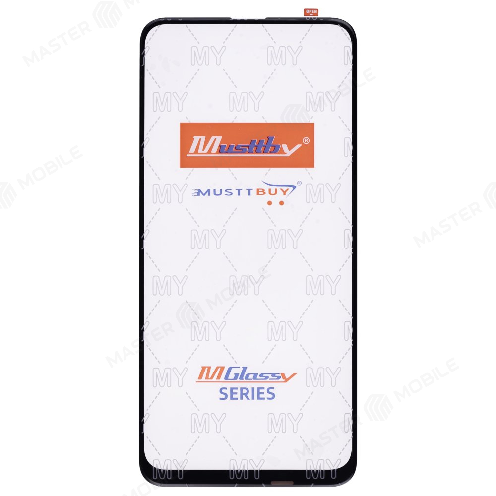 Стекло модуля для Huawei P Smart Z (STK-LX1) / Honor 9X/9X Premium / Y9s (STK-L21) / Y9 Prime 2019 + OCA (черный) (Musttby)