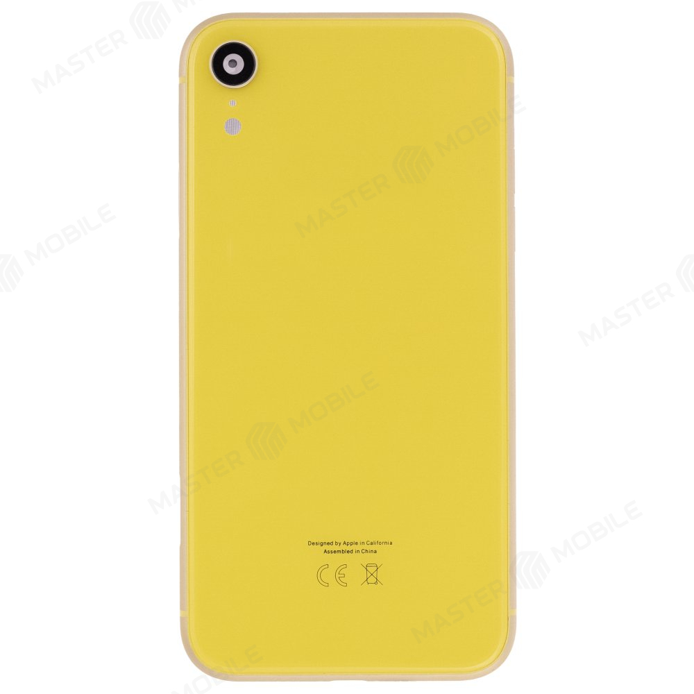 Корпус для Apple iPhone Xr (желтый) (Premium)