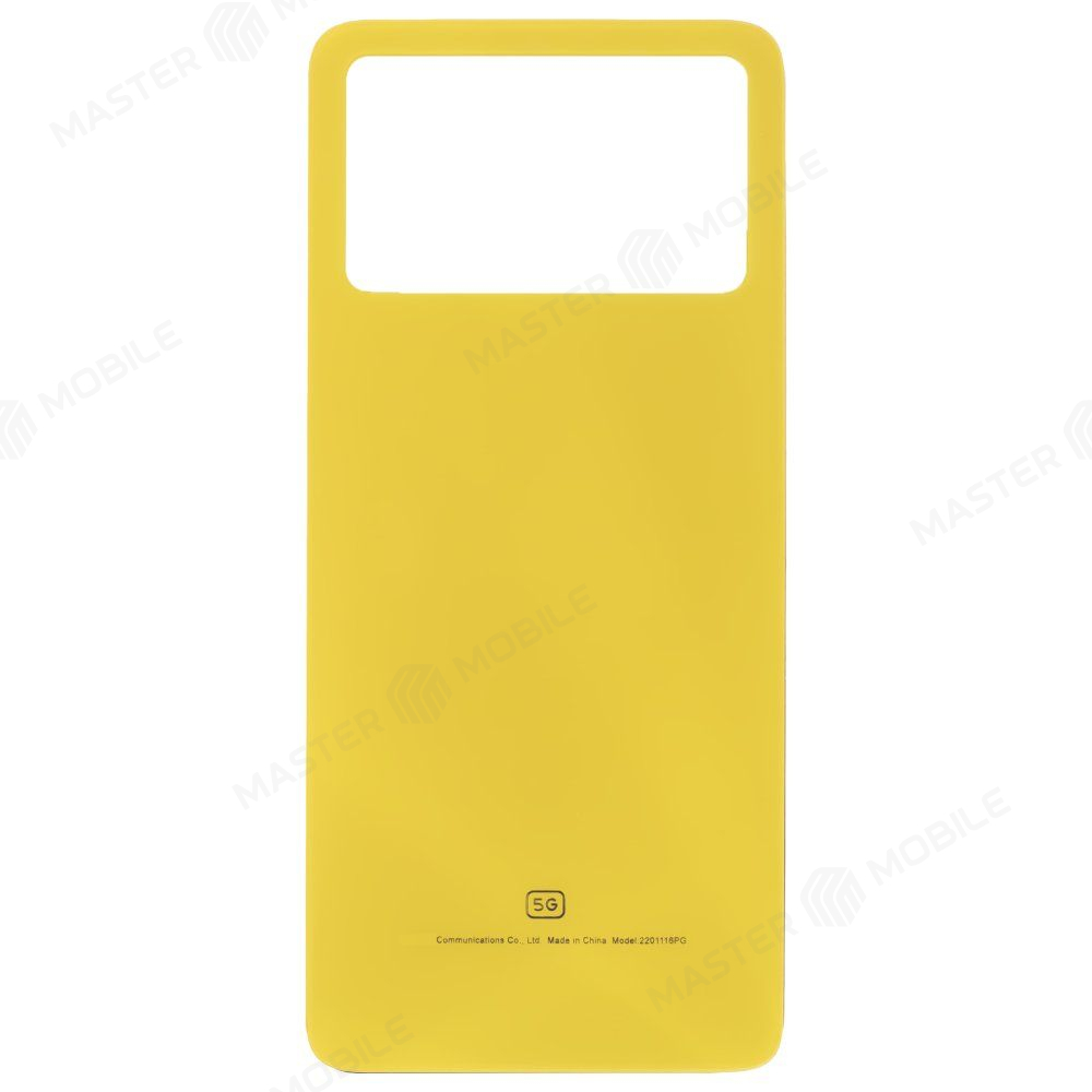 Задняя крышка для Xiaomi Poco X4 Pro 5G (2201116PG) (желтый)