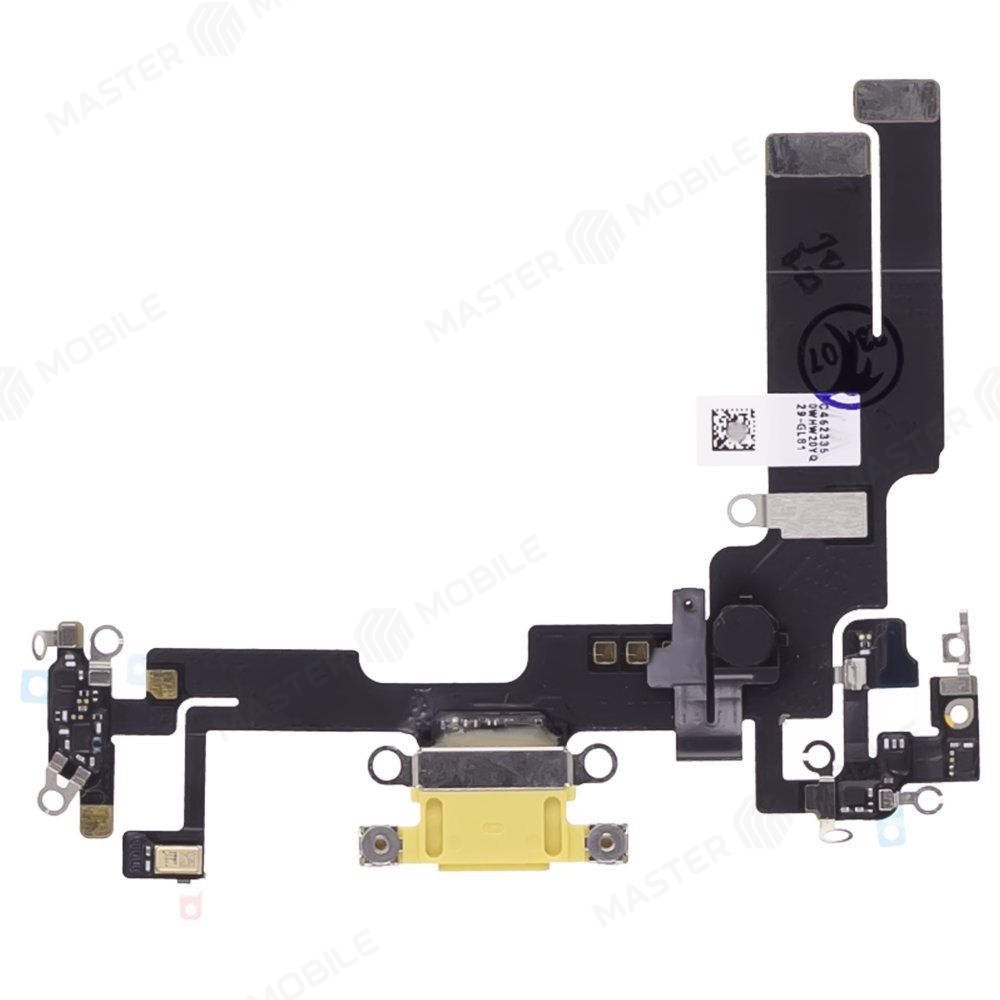 Шлейф для Apple iPhone 14 с комп. + разъем зарядки + микрофон (желтый) (ORIG100)