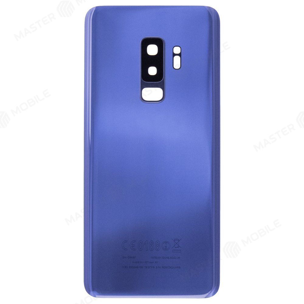 Задняя крышка для Samsung G965 Galaxy S9+ (синий) (в сборе со стеклом камеры)