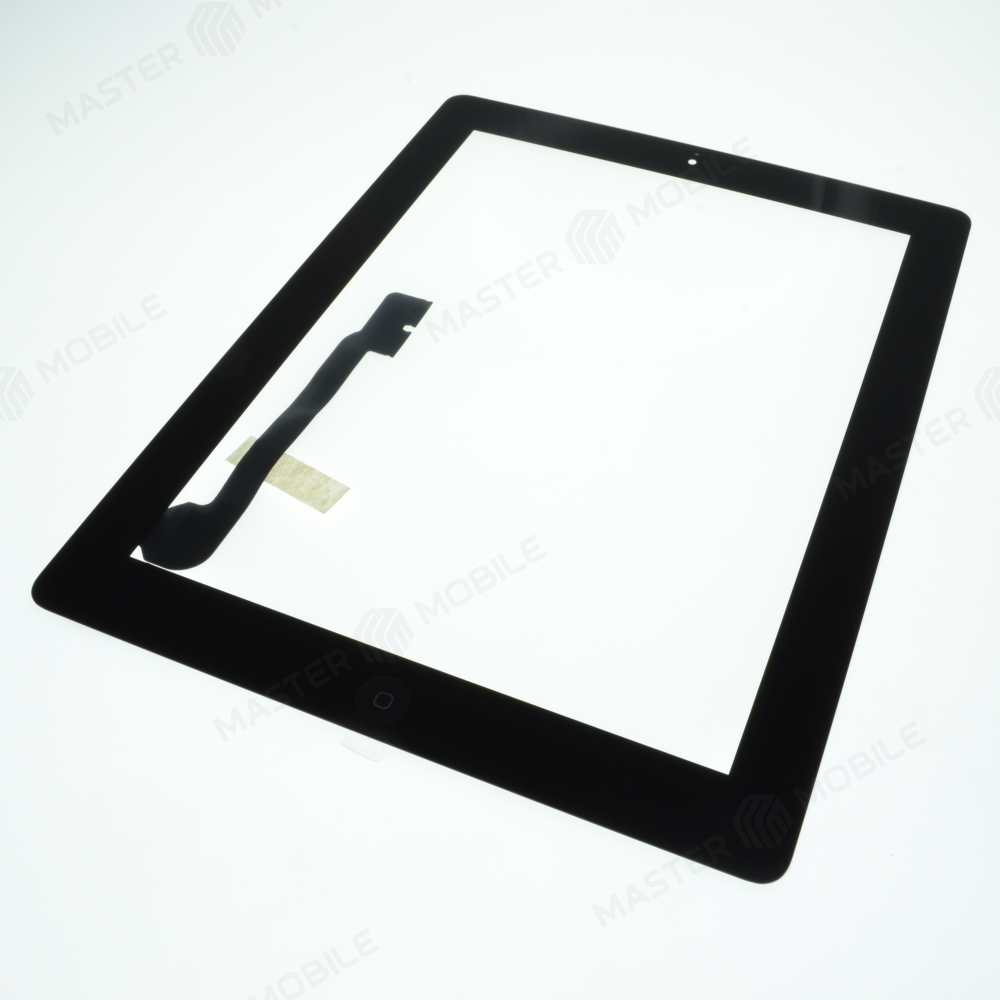 Тачскрин для Apple iPad 3 (A1416/A1430) / iPad 4 (A1458/A1459/A1460) + кнопка Home (черный)