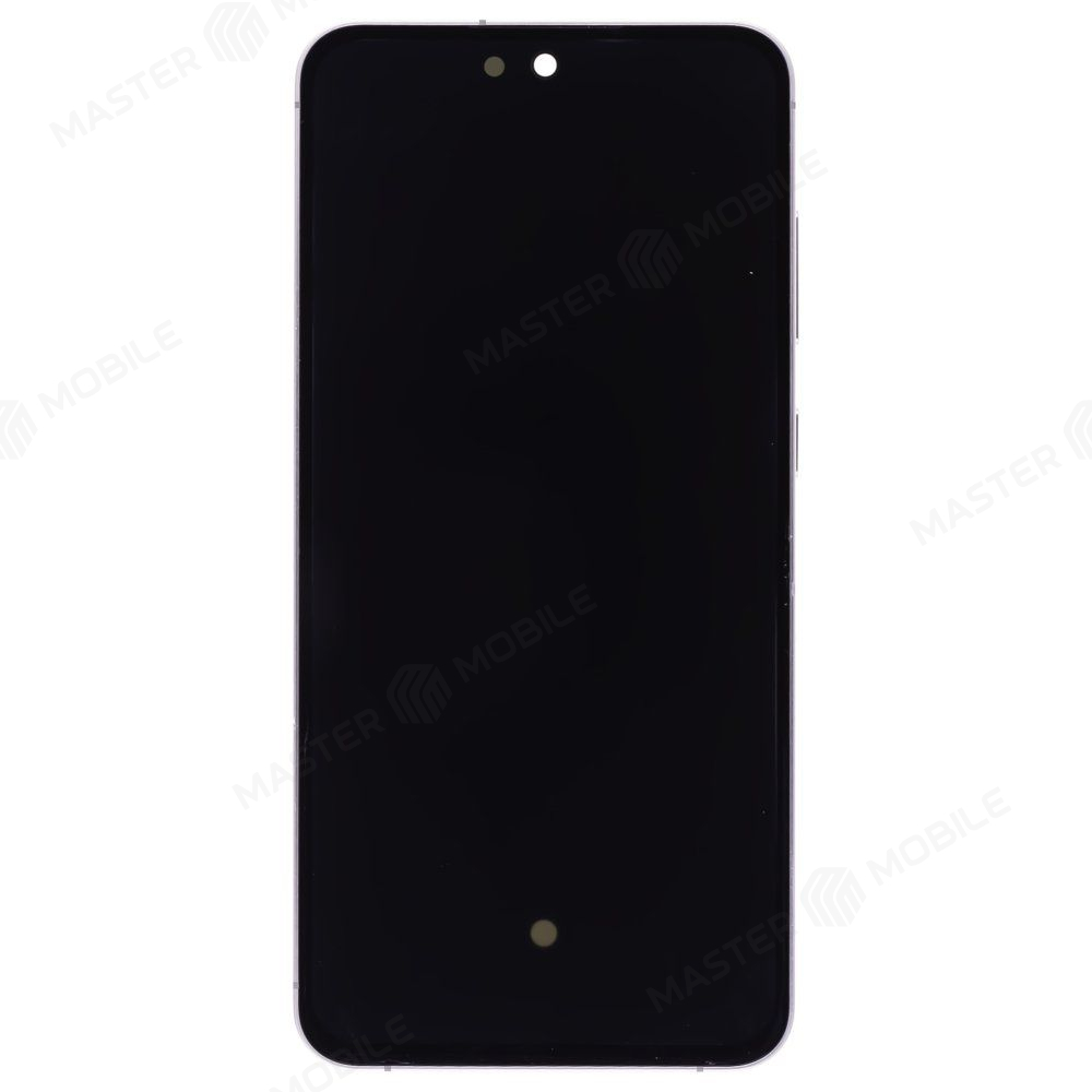 Дисплей для Samsung S721 Galaxy S24 FE + тачскрин (серебристый) (в рамке) (ORIG100) (возможен дефект ЛКП)