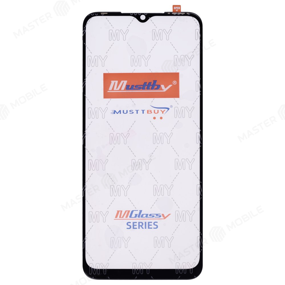 Стекло модуля для Infinix Hot 11 (X689F) (черный) + OCA (черный) (Musttby) (Premium)