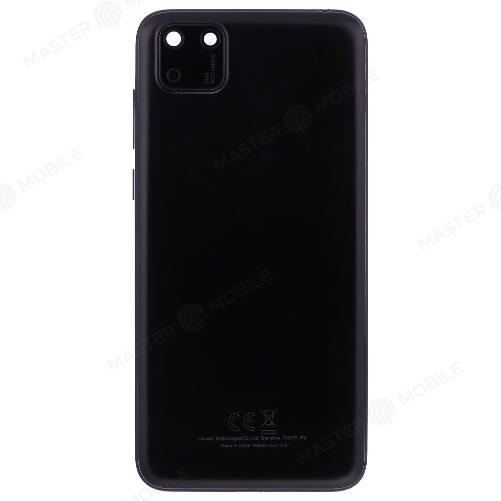 Задняя крышка для Huawei Honor 9S (DUA-LX9) / Y5p (DRA-LX9) (черный) (в сборе со стеклом камеры)